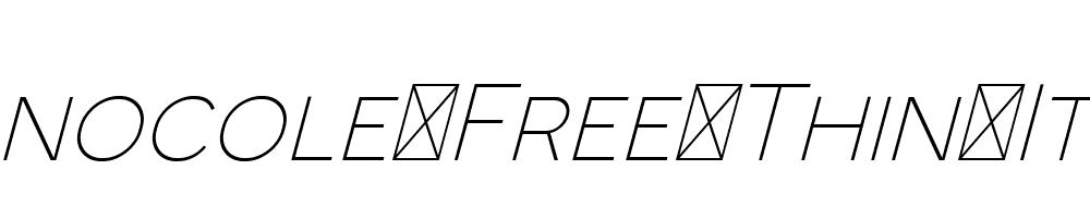 Monocole-Free-Thin-Italic