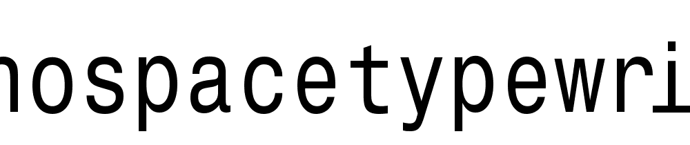 Monospacetypewriter