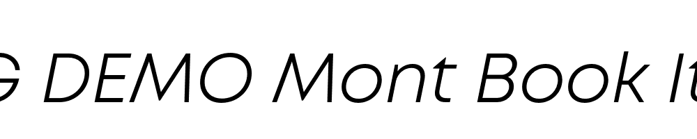  DEMO Mont Book Italic Regular