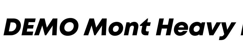  DEMO Mont Heavy Italic Regular