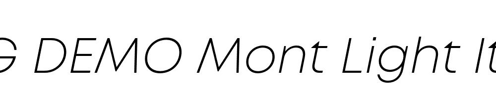  DEMO Mont Light Italic Regular