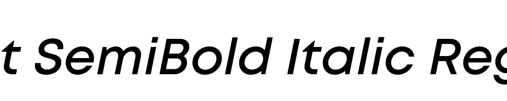 Mont SemiBold Italic Regular