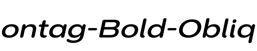 Montag-Bold-Oblique