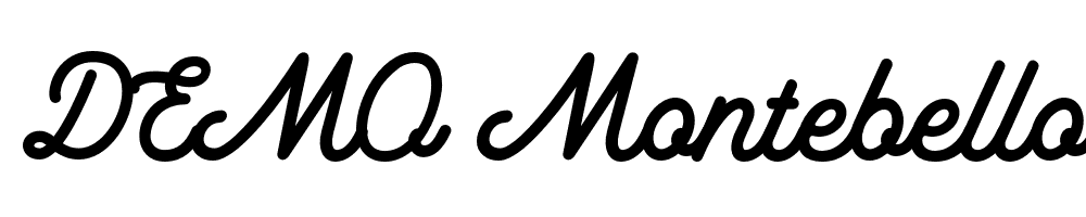  DEMO Montebello Script Regular