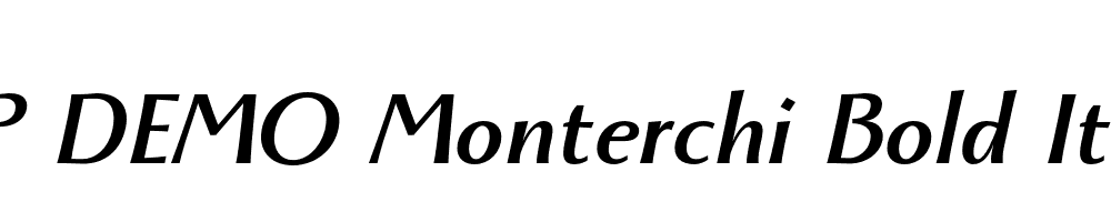 FSP DEMO Monterchi Bold Italic