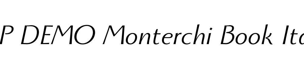 FSP DEMO Monterchi Book Italic