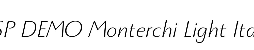 FSP DEMO Monterchi Light Italic