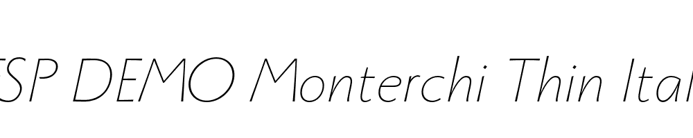 FSP DEMO Monterchi Thin Italic