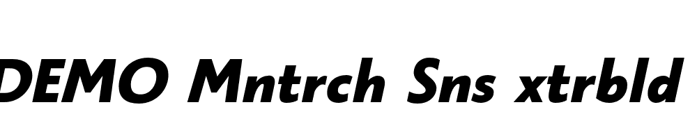 FSP DEMO Mntrch Sns xtrbld Italic