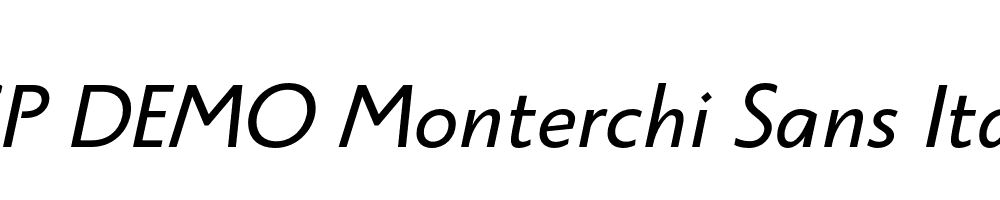 FSP DEMO Monterchi Sans Italic