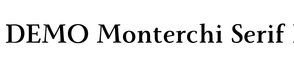 FSP DEMO Monterchi Serif Bold