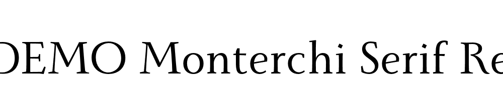 FSP DEMO Monterchi Serif Regular