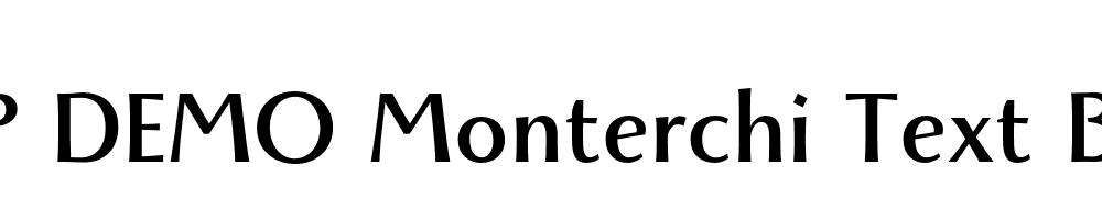 FSP DEMO Monterchi Text Bold