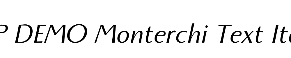 FSP DEMO Monterchi Text Italic