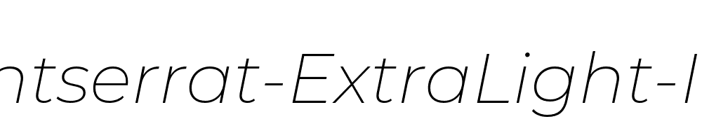 Montserrat-ExtraLight-Italic