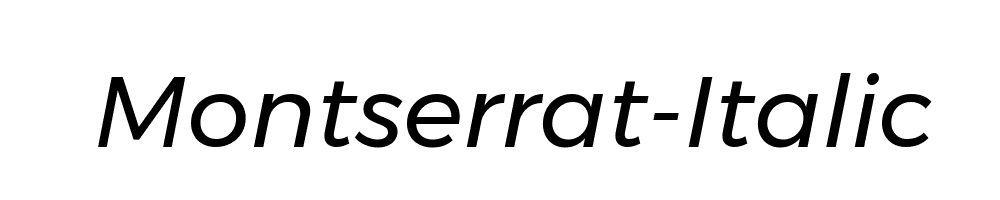 Montserrat-Italic