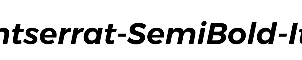 Montserrat-SemiBold-Italic