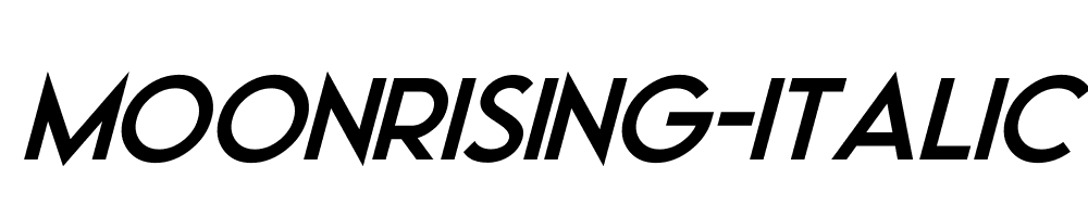 Moonrising-Italic