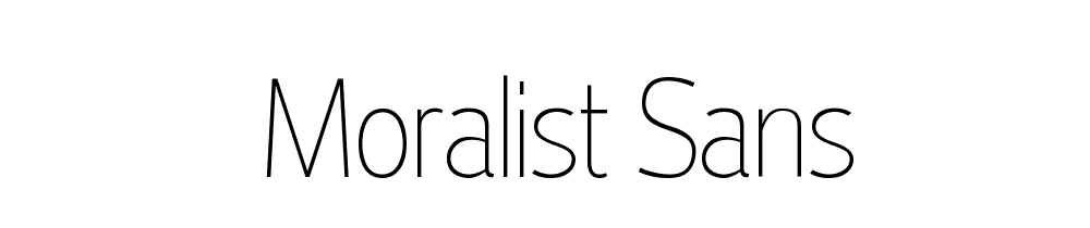 Moralist Sans