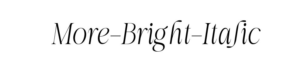 More-Bright-Italic