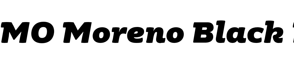  DEMO Moreno Black Italic Black Italic