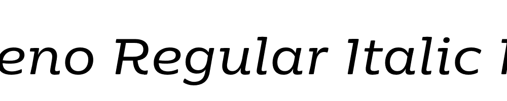  DEMO Moreno Regular Italic Regular Italic