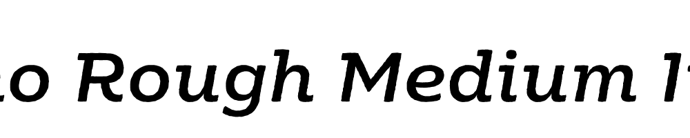  DEMO Moreno Rough Medium Italic Medium Italic