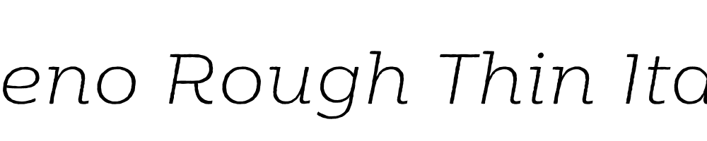  DEMO Moreno Rough Thin Italic Thin Italic