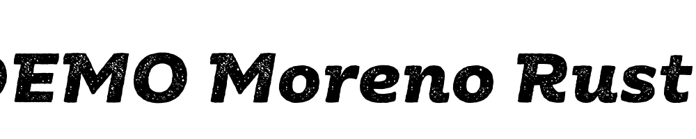  DEMO Moreno Rust Bold Bold Italic