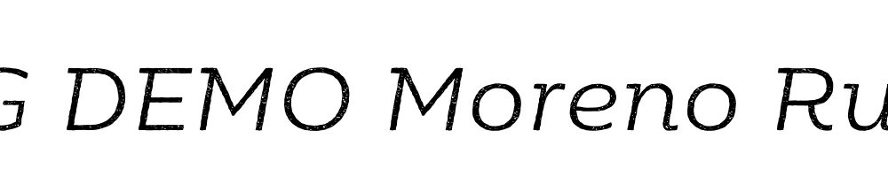  DEMO Moreno Rust Light Italic