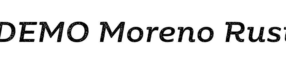  DEMO Moreno Rust Medium Italic