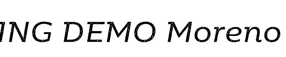  DEMO Moreno Rust Italic