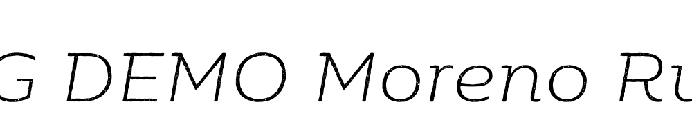  DEMO Moreno Rust Thin Italic