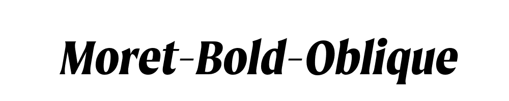 Moret-Bold-Oblique