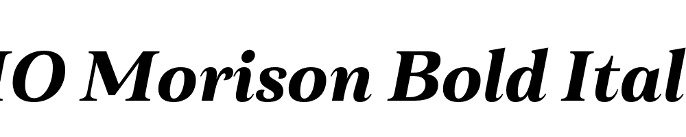 FSP DEMO Morison Bold Italic Regular