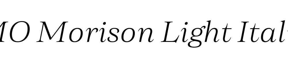 FSP DEMO Morison Light Italic Regular