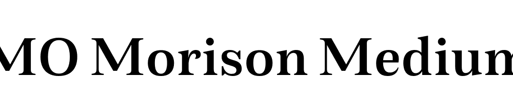 FSP DEMO Morison Medium Regular