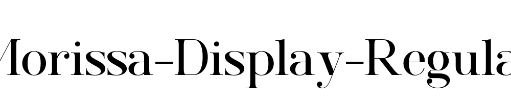 Morissa-Display-Regular