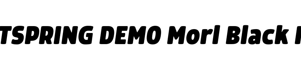  DEMO Morl Black Italic