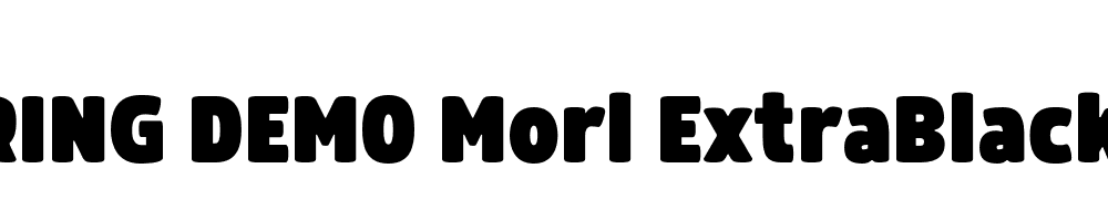  DEMO Morl ExtraBlack Regular