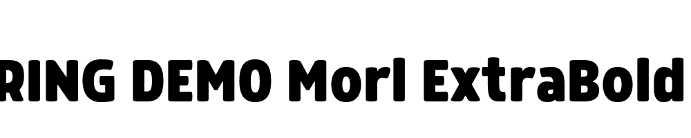  DEMO Morl ExtraBold Regular