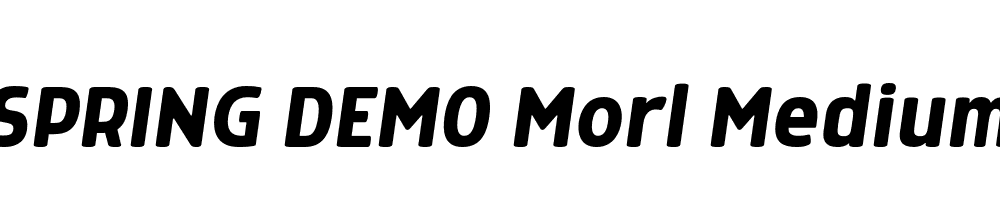  DEMO Morl Medium Italic