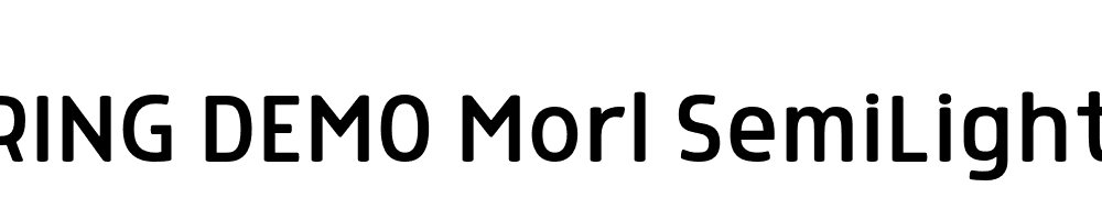  DEMO Morl SemiLight Regular