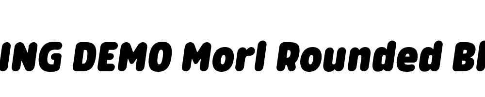  DEMO Morl Rounded Black Italic