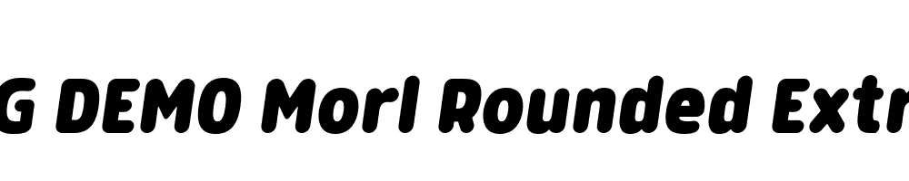  DEMO Morl Rounded ExtraBold Italic