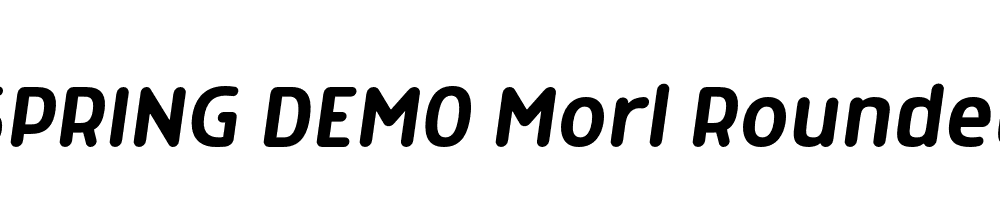  DEMO Morl Rounded Italic