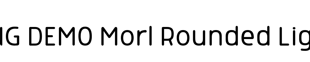  DEMO Morl Rounded Light Regular