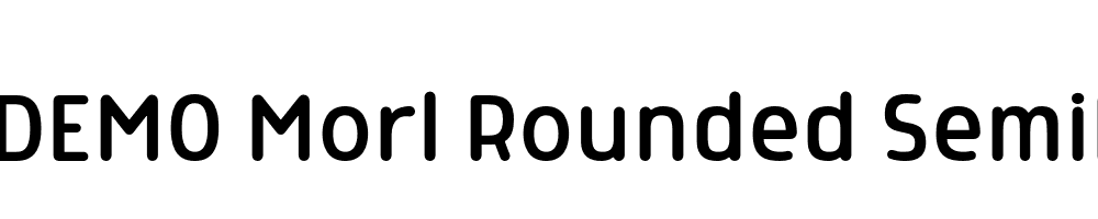  DEMO Morl Rounded SemiLight Regular