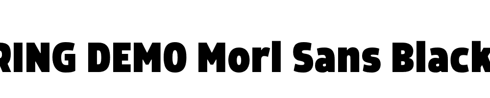  DEMO Morl Sans Black Regular