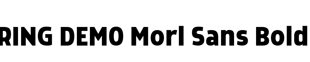  DEMO Morl Sans Bold Regular